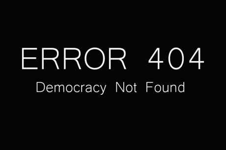 Issue Democracy on its deathbed?