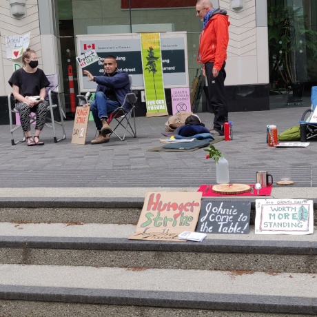 Issue Extinction Rebellion activists are hungry to meet the Premier