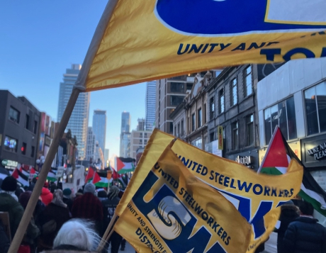 Issue Growing labour support for Palestine encampments
